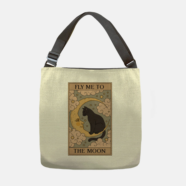 Fly Me To The Moon Tarot-None-Adjustable Tote-Bag-Thiago Correa