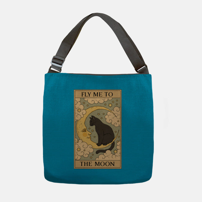 Fly Me To The Moon Tarot-None-Adjustable Tote-Bag-Thiago Correa