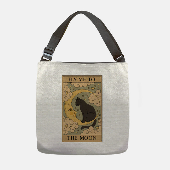 Fly Me To The Moon Tarot-None-Adjustable Tote-Bag-Thiago Correa