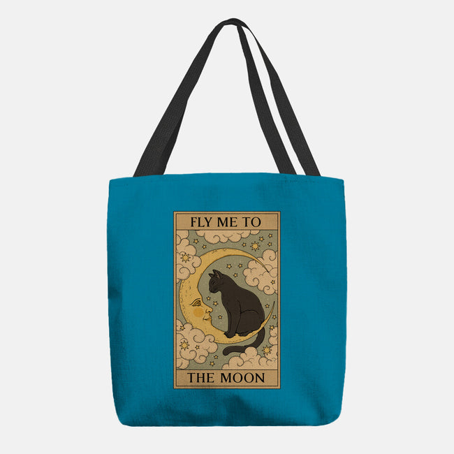 Fly Me To The Moon Tarot-None-Basic Tote-Bag-Thiago Correa