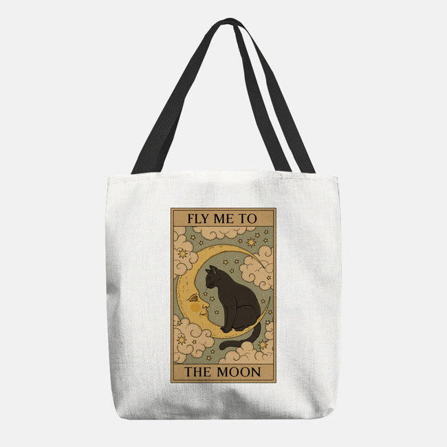 Fly Me To The Moon Tarot-None-Basic Tote-Bag-Thiago Correa