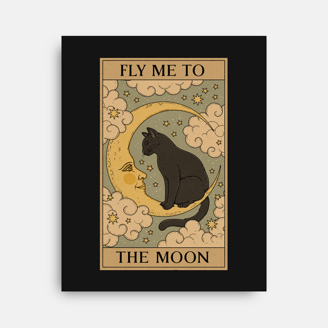Fly Me To The Moon Tarot-None-Stretched-Canvas-Thiago Correa