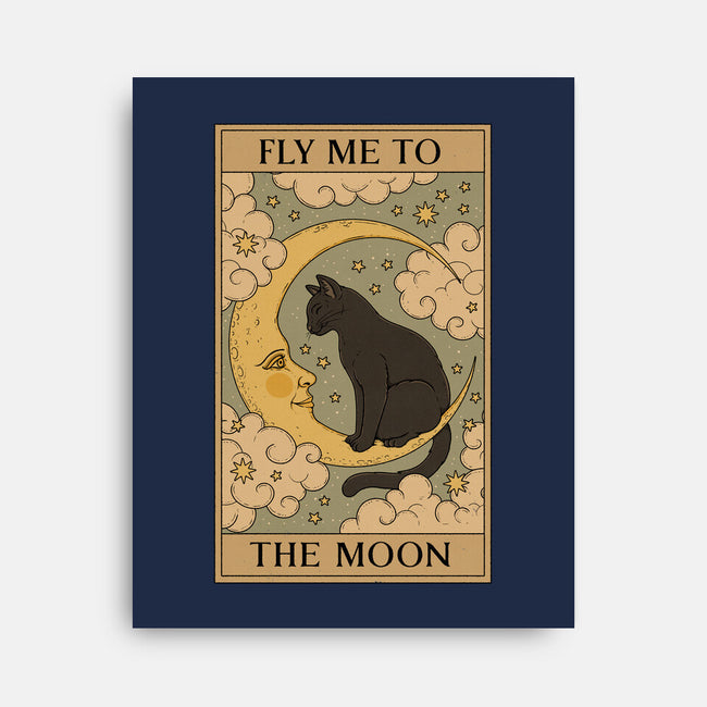 Fly Me To The Moon Tarot-None-Stretched-Canvas-Thiago Correa