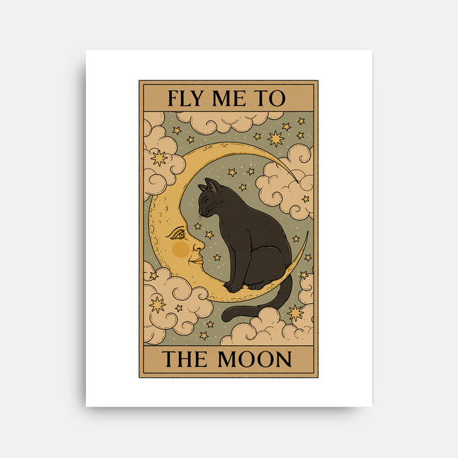 Fly Me To The Moon Tarot-None-Stretched-Canvas-Thiago Correa