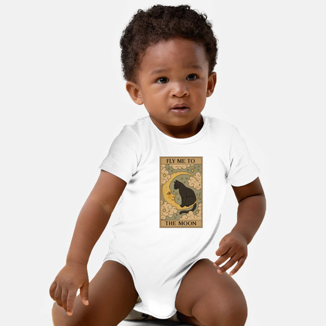 Fly Me To The Moon Tarot-Baby-Basic-Onesie-Thiago Correa