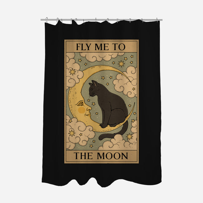 Fly Me To The Moon Tarot-None-Polyester-Shower Curtain-Thiago Correa