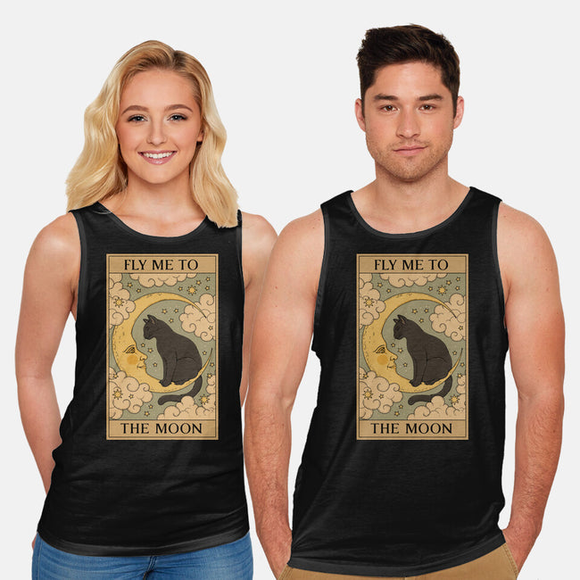 Fly Me To The Moon Tarot-Unisex-Basic-Tank-Thiago Correa