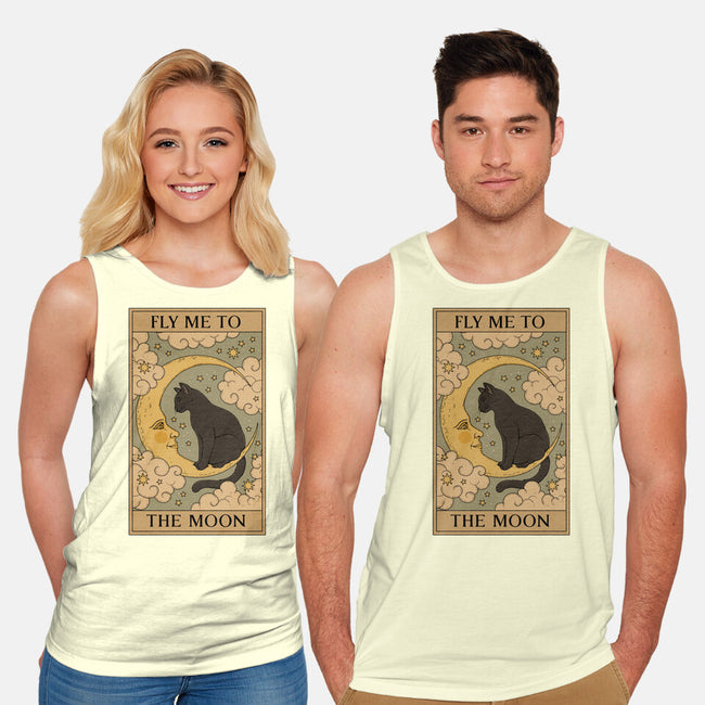 Fly Me To The Moon Tarot-Unisex-Basic-Tank-Thiago Correa