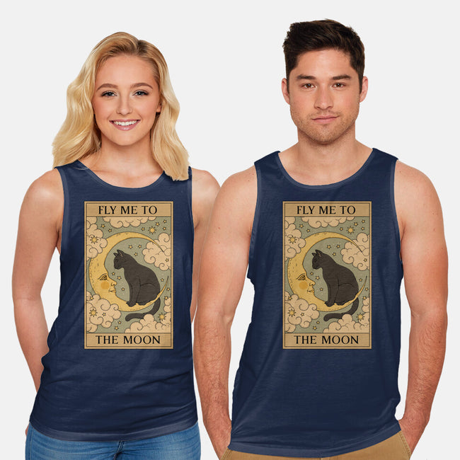 Fly Me To The Moon Tarot-Unisex-Basic-Tank-Thiago Correa