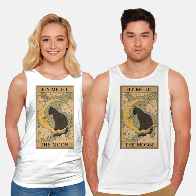 Fly Me To The Moon Tarot-Unisex-Basic-Tank-Thiago Correa