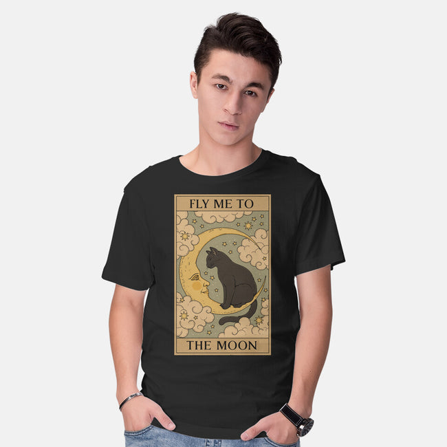 Fly Me To The Moon Tarot-Mens-Basic-Tee-Thiago Correa