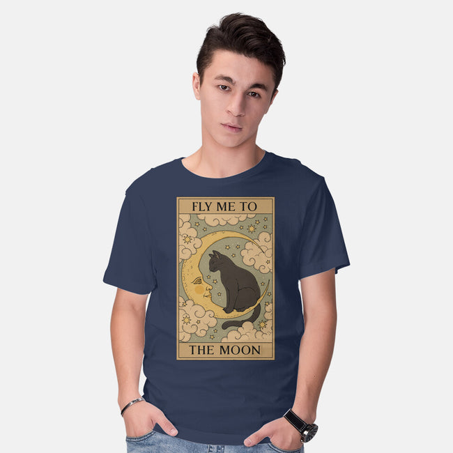 Fly Me To The Moon Tarot-Mens-Basic-Tee-Thiago Correa