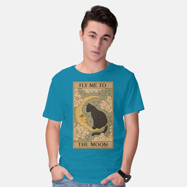 Fly Me To The Moon Tarot-Mens-Basic-Tee-Thiago Correa