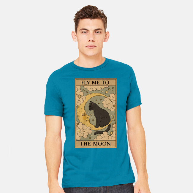 Fly Me To The Moon Tarot-Mens-Heavyweight-Tee-Thiago Correa