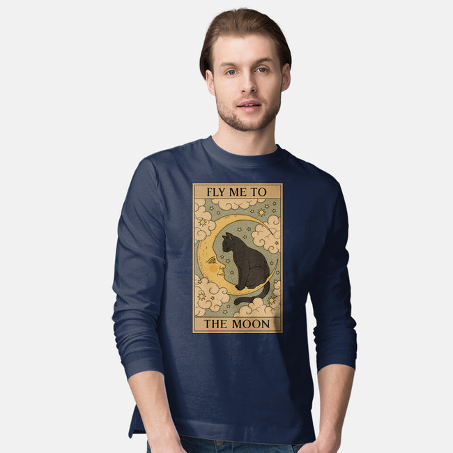 Fly Me To The Moon Tarot-Mens-Long Sleeved-Tee-Thiago Correa