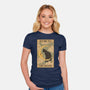 Fly Me To The Moon Tarot-Womens-Fitted-Tee-Thiago Correa