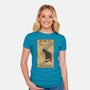 Fly Me To The Moon Tarot-Womens-Fitted-Tee-Thiago Correa