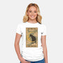 Fly Me To The Moon Tarot-Womens-Fitted-Tee-Thiago Correa