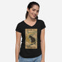 Fly Me To The Moon Tarot-Womens-V-Neck-Tee-Thiago Correa