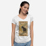 Fly Me To The Moon Tarot-Womens-V-Neck-Tee-Thiago Correa
