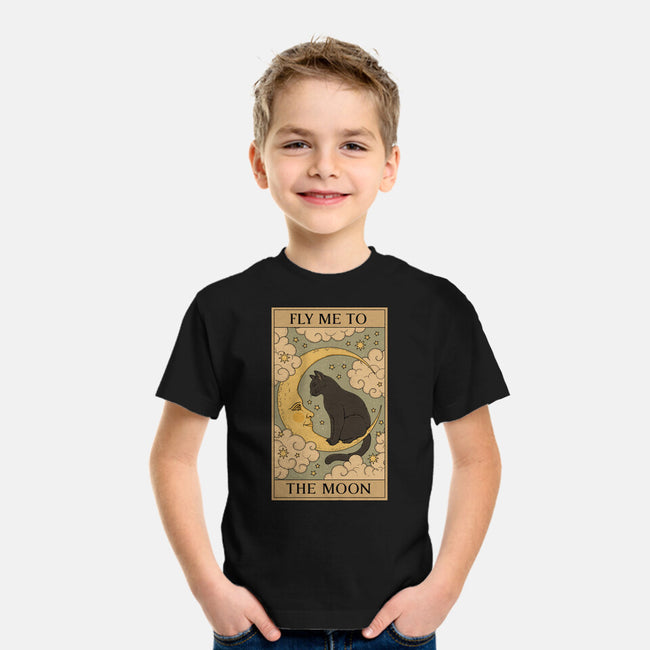 Fly Me To The Moon Tarot-Youth-Basic-Tee-Thiago Correa