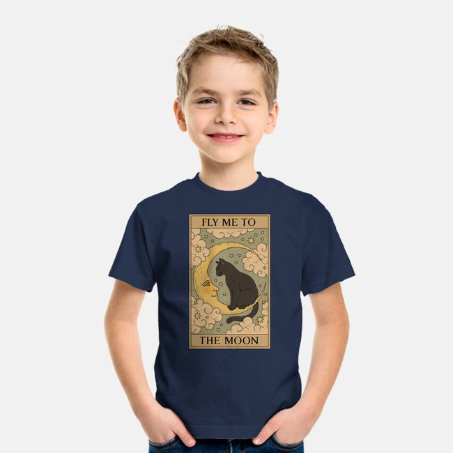 Fly Me To The Moon Tarot-Youth-Basic-Tee-Thiago Correa