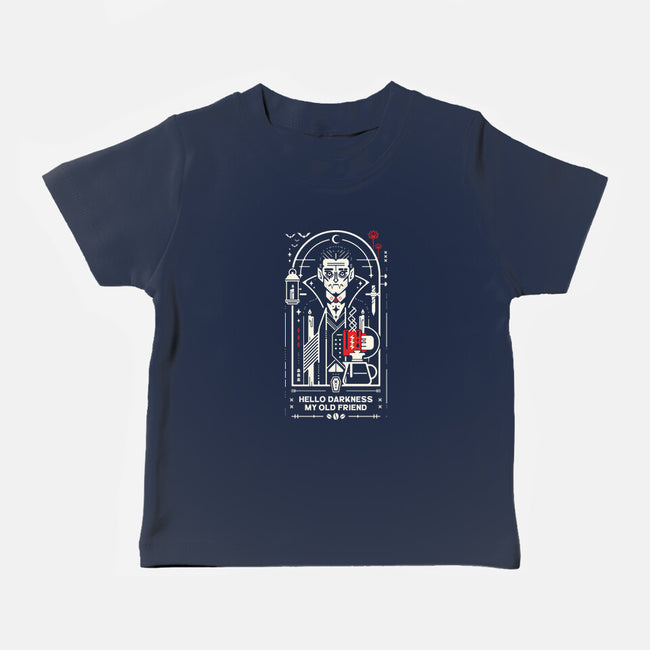 Hello Coffee My Old Friend-Baby-Basic-Tee-BadBox