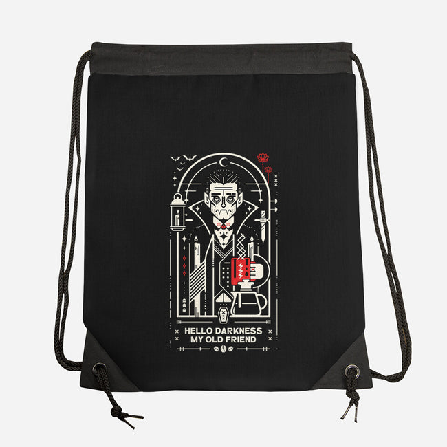 Hello Coffee My Old Friend-None-Drawstring-Bag-BadBox