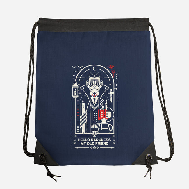Hello Coffee My Old Friend-None-Drawstring-Bag-BadBox