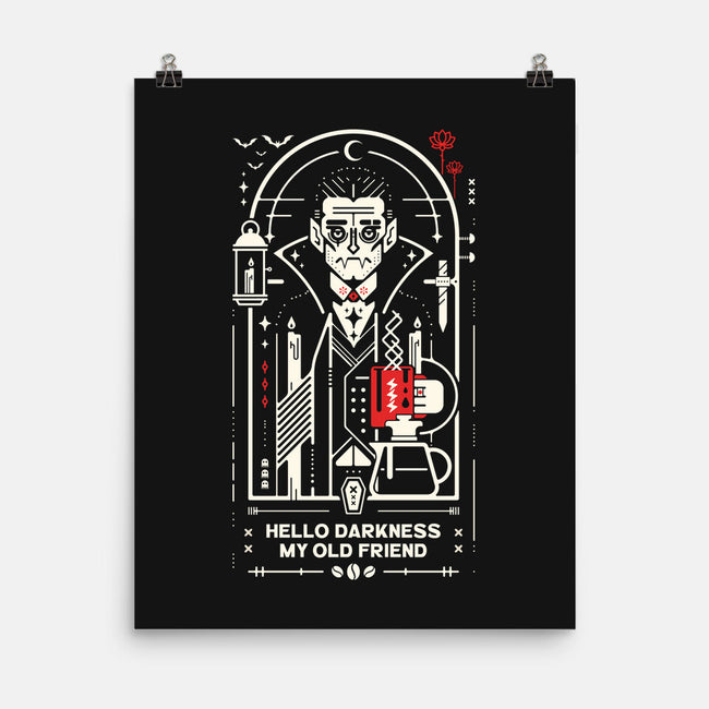 Hello Coffee My Old Friend-None-Matte-Poster-BadBox