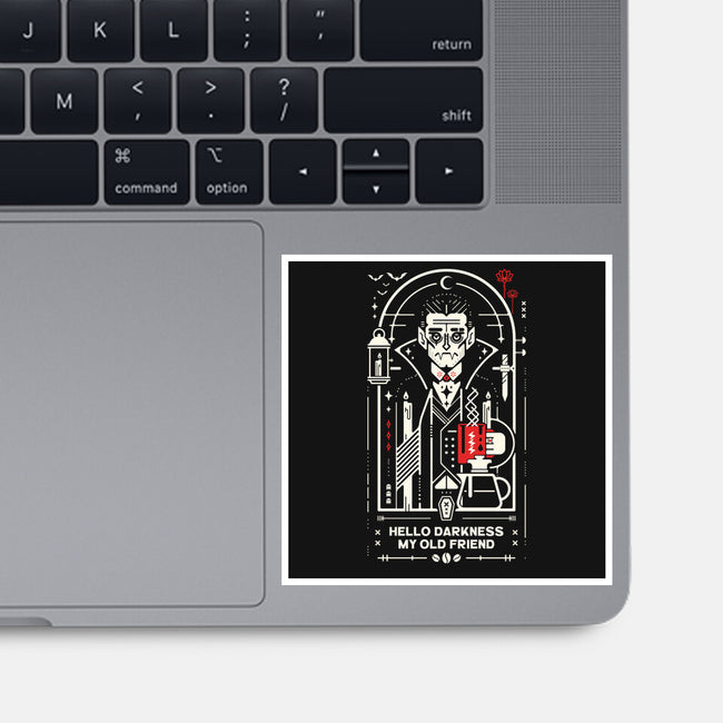 Hello Coffee My Old Friend-None-Glossy-Sticker-BadBox