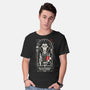 Hello Coffee My Old Friend-Mens-Basic-Tee-BadBox