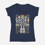 By The Power Of Coolness-Womens-V-Neck-Tee-BadBox