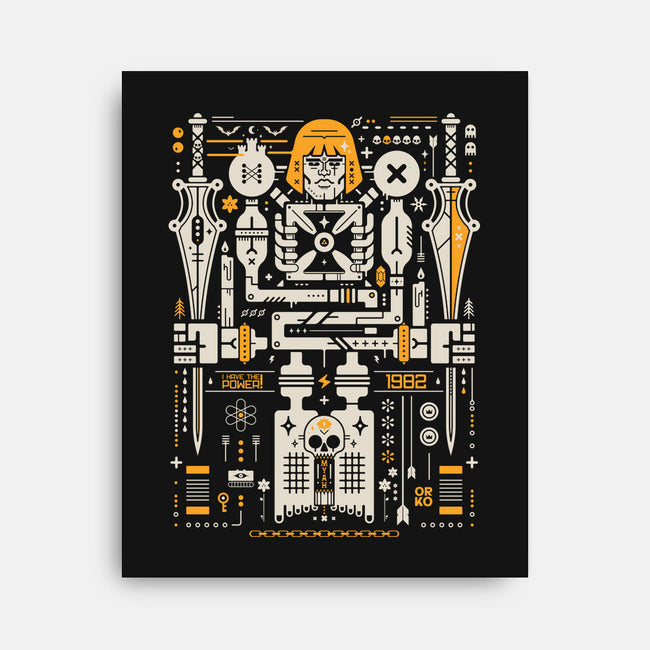 By The Power Of Coolness-None-Stretched-Canvas-BadBox