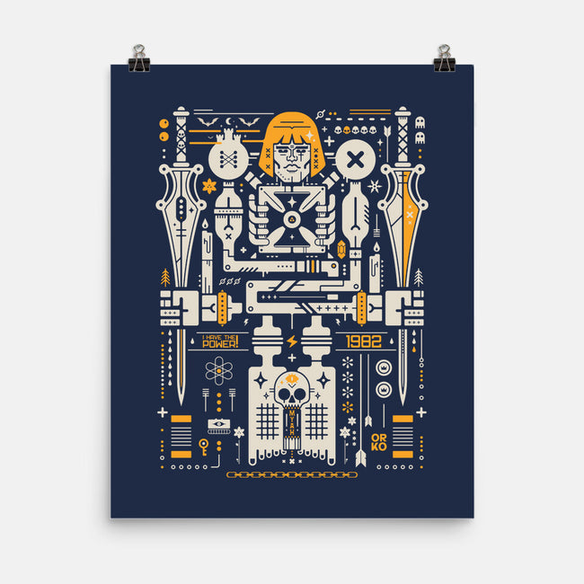 By The Power Of Coolness-None-Matte-Poster-BadBox