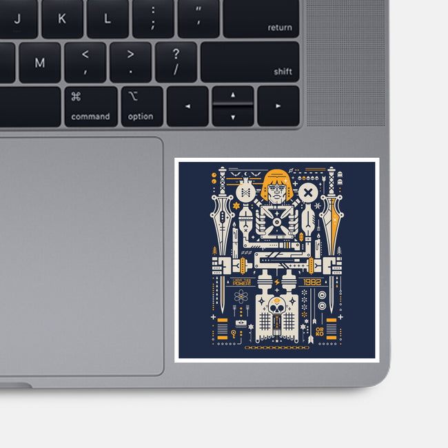 By The Power Of Coolness-None-Glossy-Sticker-BadBox