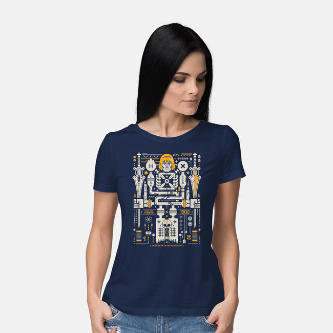 By The Power Of Coolness-Womens-Basic-Tee-BadBox