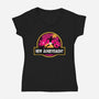 New Achievement-Womens-V-Neck-Tee-dandingeroz