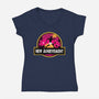 New Achievement-Womens-V-Neck-Tee-dandingeroz