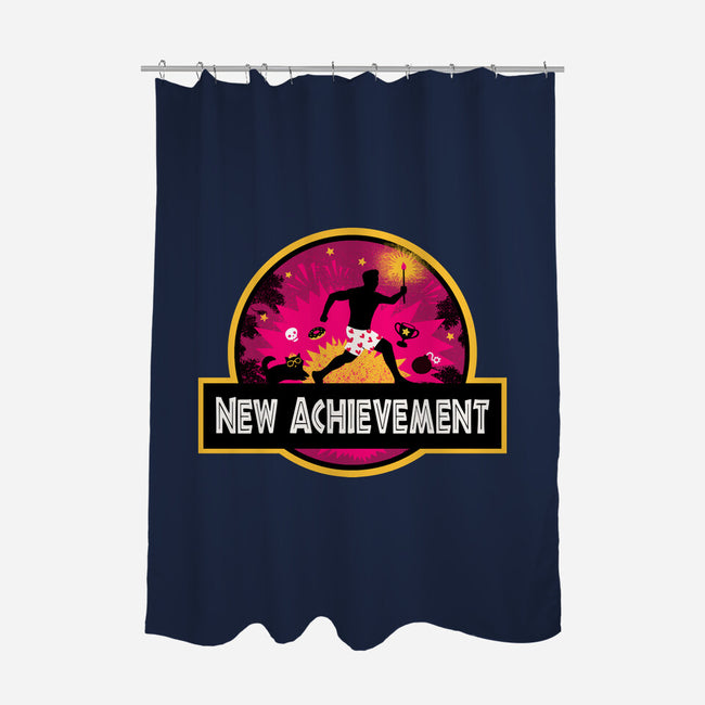 New Achievement-None-Polyester-Shower Curtain-dandingeroz