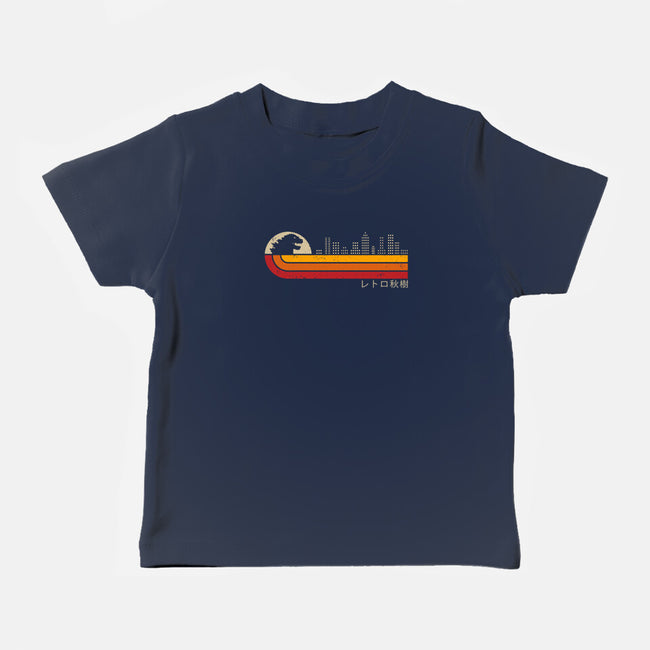 Retro Kaiju City-Baby-Basic-Tee-erion_designs