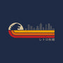 Retro Kaiju City-Mens-Long Sleeved-Tee-erion_designs