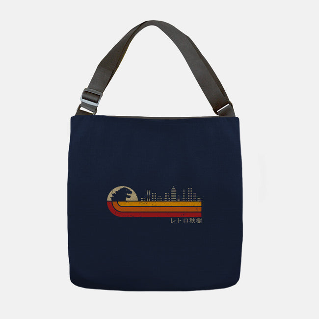 Retro Kaiju City-None-Adjustable Tote-Bag-erion_designs