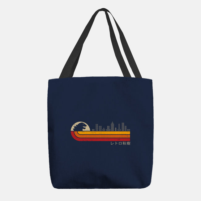 Retro Kaiju City-None-Basic Tote-Bag-erion_designs