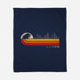 Retro Kaiju City-None-Fleece-Blanket-erion_designs