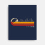 Retro Kaiju City-None-Stretched-Canvas-erion_designs