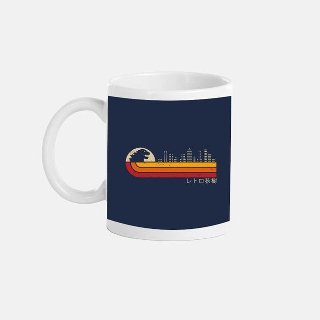 Retro Kaiju City-None-Mug-Drinkware-erion_designs