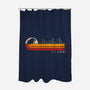 Retro Kaiju City-None-Polyester-Shower Curtain-erion_designs