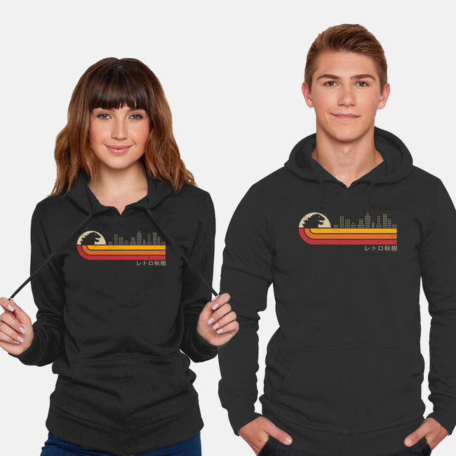 Retro Kaiju City-Unisex-Pullover-Sweatshirt-erion_designs