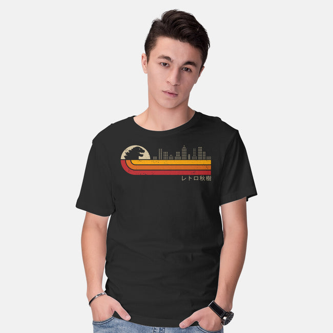 Retro Kaiju City-Mens-Basic-Tee-erion_designs